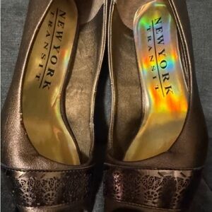New York Transit Metallic Bronze Heels